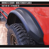 AirDesign Bronco 2D Extra-Wide Fender Flare Set - Satin Black (2021-2025)