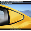 AirDesign Mustang Quarter Window Scoop Set - Yellow Splash (2024-2025)