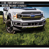 AirDesign F-150 Front Bumper Guard w/ DRL - Satin Black/Silver (2018-2020)