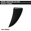 AirDesign Mustang Rear Quarter Panel Side Scoop Set - Satin Black (2015-2023)