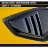 AirDesign Mustang Quarter Window Louver Set - Satin Black (2024-2025)