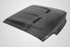 Carbon Creations Mustang Carbon Fiber Heat Extractor Hood (1987-1993)