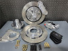 Aerospace Components Mustang 4-Piston Front Street Brake Kit - Dimpled & Slotted Rotors (1979-1993)