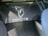 EMP Mustang Coupe Rear Seat Delete Kit - Gloss White Coyote Engraving (2024-2026)