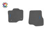 Steeda 20-1515-104 F-150 Regular Cab Embroidered Silver Fern Cutpile Floor Mats (15-26)
