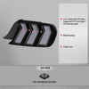 Spec-D Tuning Mustang LED Tail Lights w/ Sequential LED Turn Signals - Black Housing, Smoked Lens (2015-2023)