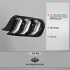 Spec-D Tuning Mustang Euro Style LED Tail Lights w/ Sequential LED Turn Signals - Black Housing, Clear Lens (2015-2023)