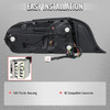 Spec-D Tuning Mustang Euro Style LED Tail Lights w/ Sequential LED Turn Signals - Black Housing, Smoked Lens (2015-2023)