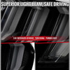Spec-D Tuning Mustang Euro Style LED Tail Lights w/ Sequential LED Turn Signals - Black Housing, Smoked Lens (2015-2023)