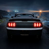 Spec-D Tuning Mustang LED Tail Lights - Black Housing, Clear Lens, Red Bars (2005-2009)
