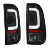 Spec-D Tuning Super Duty LED White C-Bar Tail Lights - Black Housing, Clear Lens (2008-2016)