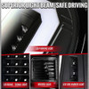 Spec-D Tuning Super Duty LED White C-Bar Tail Lights - Black Housing, Clear Lens (2008-2016)
