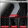 Spec-D Tuning Super Duty LED White C-Bar Tail Lights - Black Housing, Smoked Lens (2008-2016)