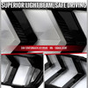 Spec-D Tuning Mustang Full LED Switchback Sequential Tail Lights w/ Startup Animation - Black Housing, Clear Lens (2024-2026)
