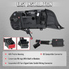Spec-D Tuning Mustang Full LED Switchback Sequential Tail Lights w/ Startup Animation - Black Housing, Smoked Lens (2024-2026)