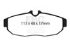 EBC Mustang V6 4.0L Yellowstuff Rear Brake Pads (2005-2010)