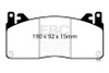 EBC Racing Mustang GT350 RP-X Race Front Brake Pads (2016-2020)