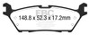 EBC F-150 2.7 EcoBoost 2WD Electric PB Greenstuff Rear Brake Pads (2015-2020)