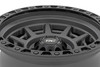 Rough Country Bronco/Ranger 85 Series Simulated Beadlock Gunmetal Gray/Black Wheel - 17x9 ET-18 6x5.5 (2019-2026)