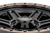 Rough Country F-150/Bronco Raptor 79 Series One-Piece Semi Gloss Black w/ Bronze Ring Wheel - 17x8.5 ET0 6x135 (2004-2026)