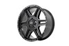 Rough Country Bronco/Ranger 92 Series Machined One-Piece Gloss Black Wheel - 18x9 ET0 6x5.5 (2019-2026)