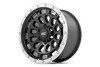 Rough Country Bronco/Ranger 87 Series Simulated Beadlock Black/Machined Wheel - 17x8.5 ET0 6x5.5 (2019-2026)
