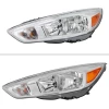 Spec-D Focus Factory Style Headlights - Chrome Housing, Clear Lens (2015-2018)