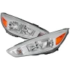 Spec-D 2LH-FOC15-JO Focus Factory Style Headlights - Chrome Housing, Clear Lens (15-18)
