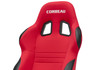 Corbeau A4 Mustang Red Cloth Racing Seat - Pair (1979-2023)