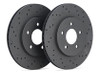 Hawk Explorer Standard Duty Brakes Talon Drilled/Slotted Front Brake Rotors (2011-2018)