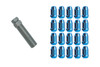 Gorilla Mustang Small Diameter Lug Nut Kit - Blue (1979-2014)