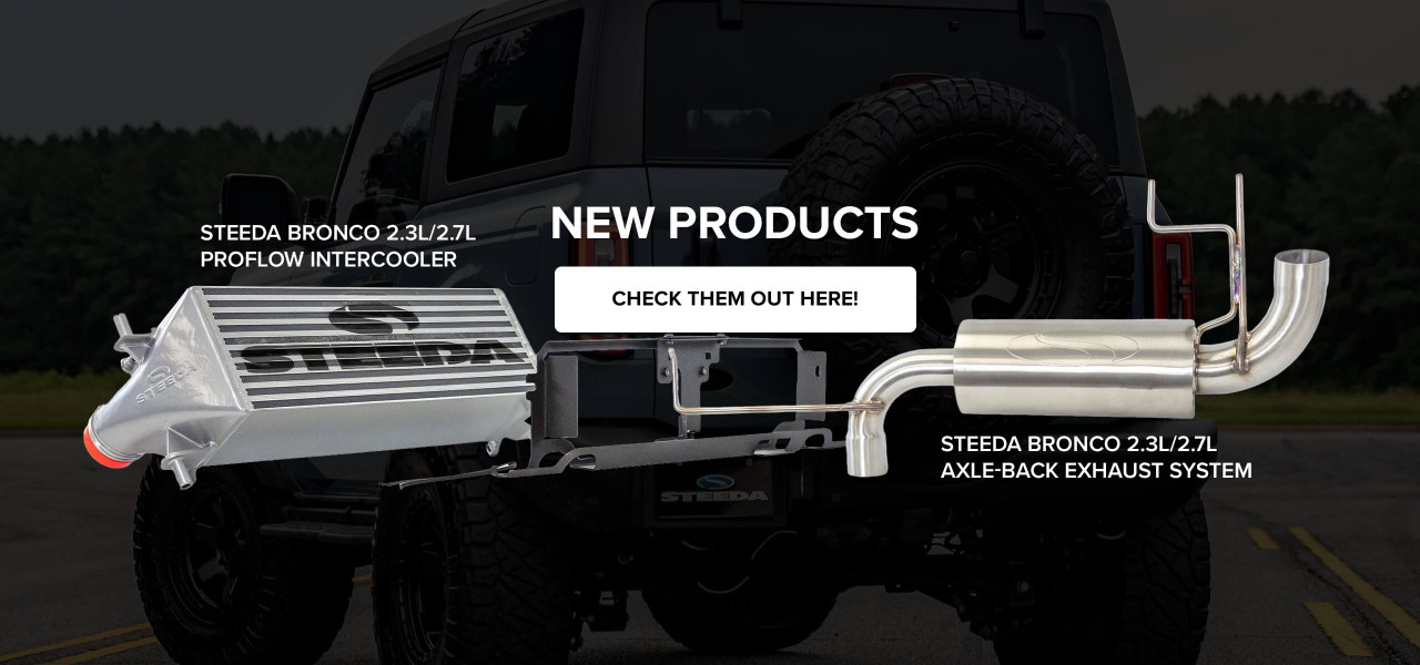 New Products: Steeda Bronco Intercooler and Axle-Back Exhaust Systems!