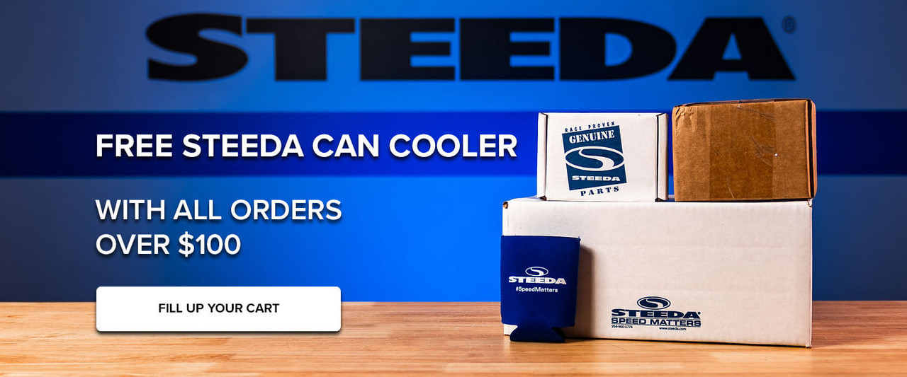 Get a Free Steeda Can Coller with all purchases over $100