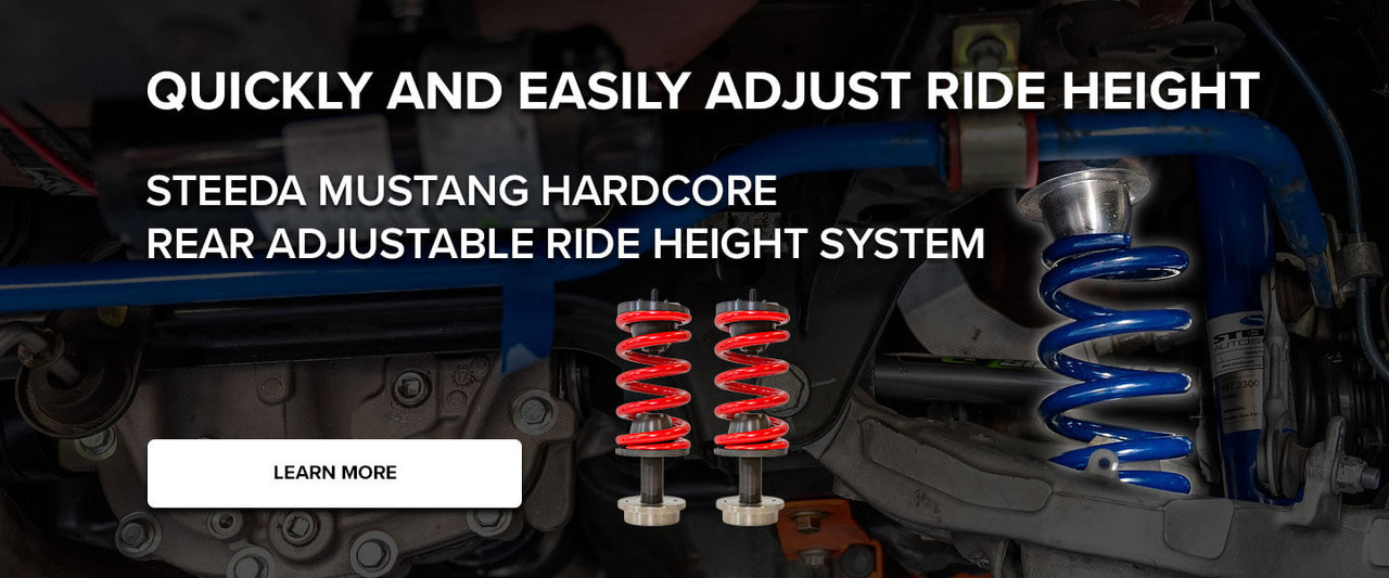 Steeda's Mustang Hardcore Rear Adjustable Ride Height System!