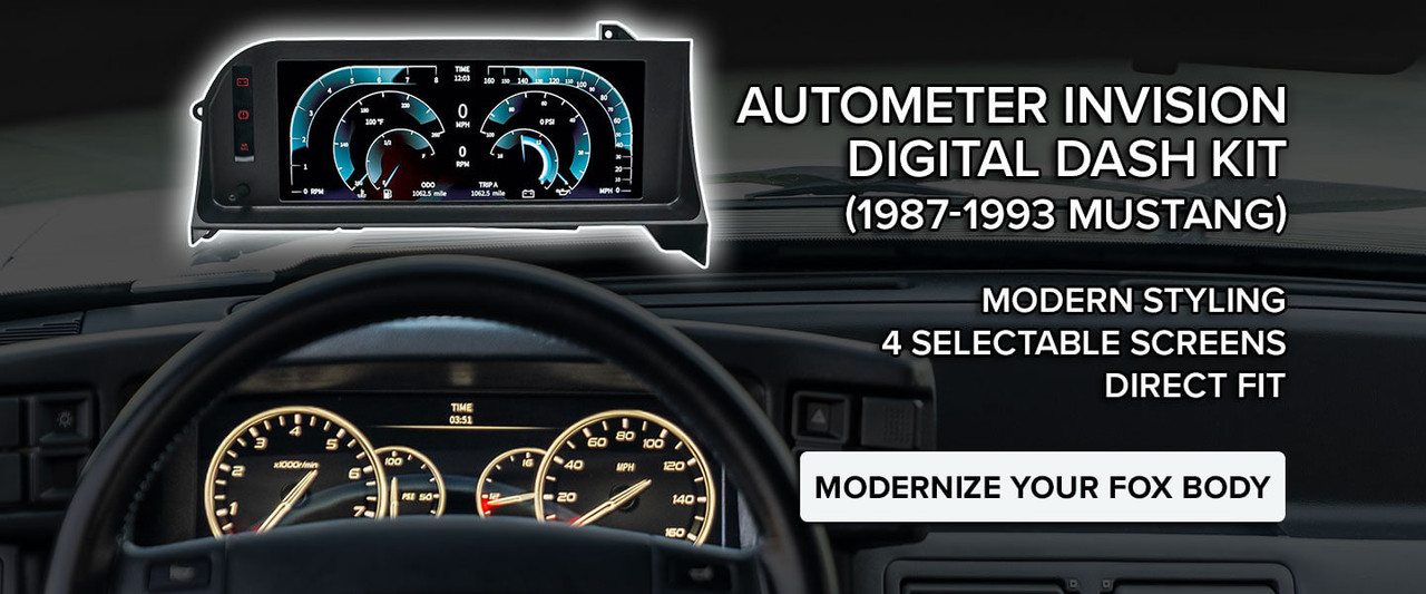 Modernize your Fox Body's Dash with the AutoMeter Invision Digital Dash Kit!