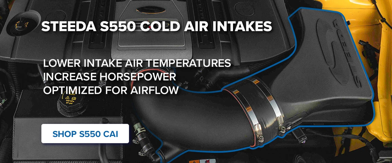 Increase the HP of your S550 with Steeda Cold Air Intakes!