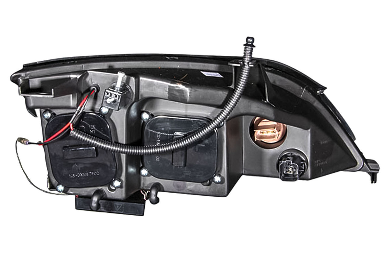 Anzo 121198 Focus Projector Headlights w/ Halo - Black (05-07)