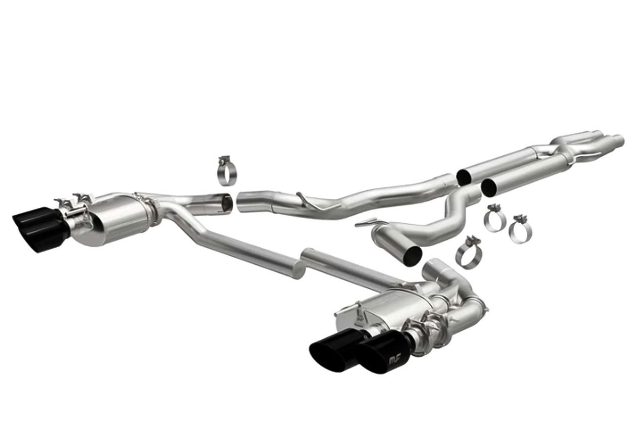 MagnaFlow 19579 Mustang GT NEO Cat-Back Exhaust - Black Tips (18-23)