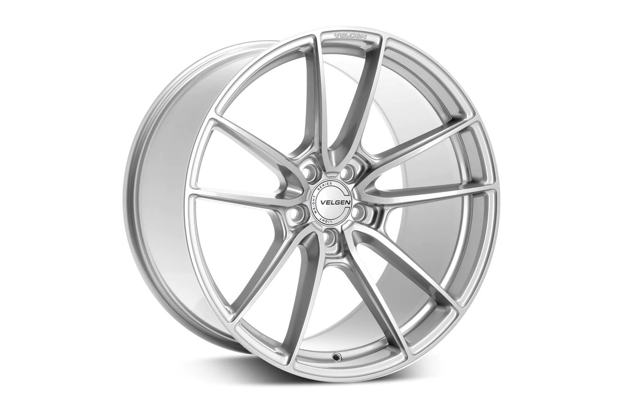 チベット　ヤクウールファブリック Velgen Wheels VF5201055X1143GS45 Mustang VF5 Gloss Silver Wheel