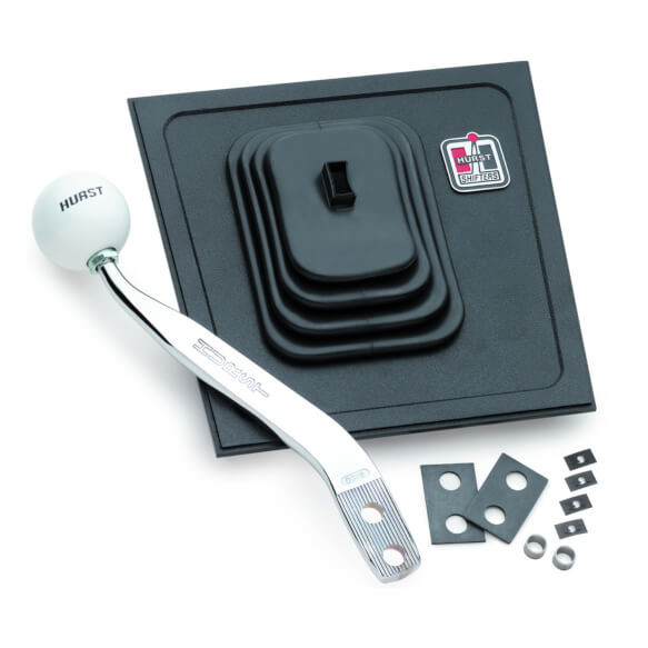 Hurst Mustang T-5 Comp Stick Plate Kit - Chrome (1987-1993), 5380036