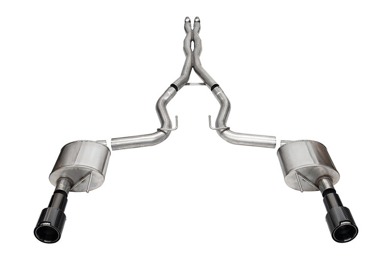 Corsa 21251CFBLK Mustang GT Xtreme Cat-Back Exhaust - Dual