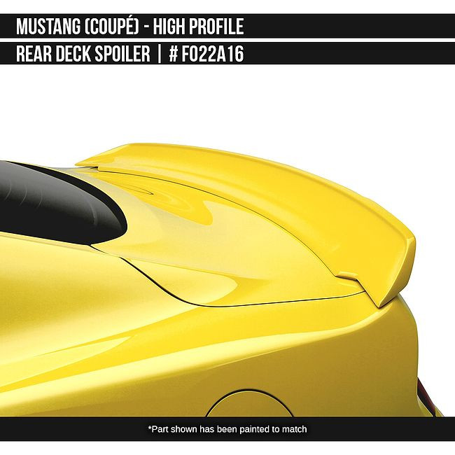 AirDesign FO22A16 Mustang Coupe High Profile Rear Spoiler - Satin