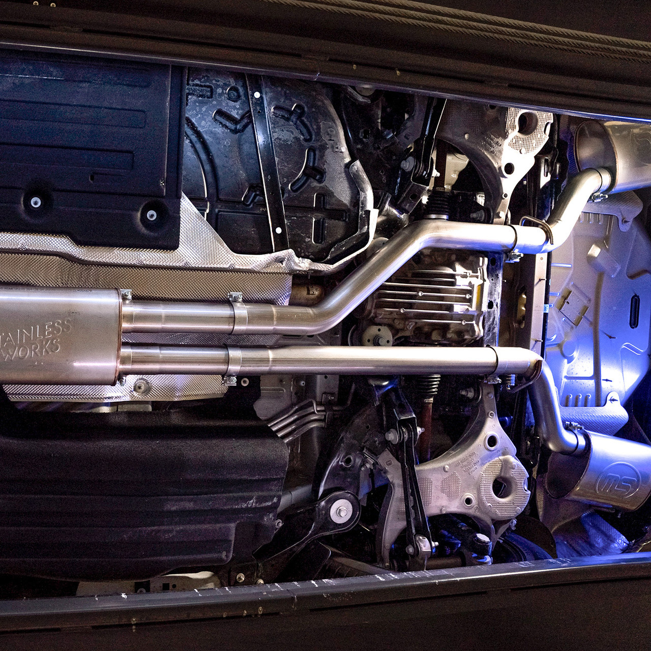 Stainless Works FECBB Explorer ST 3.0L 3in Catback Exhaust - Quad