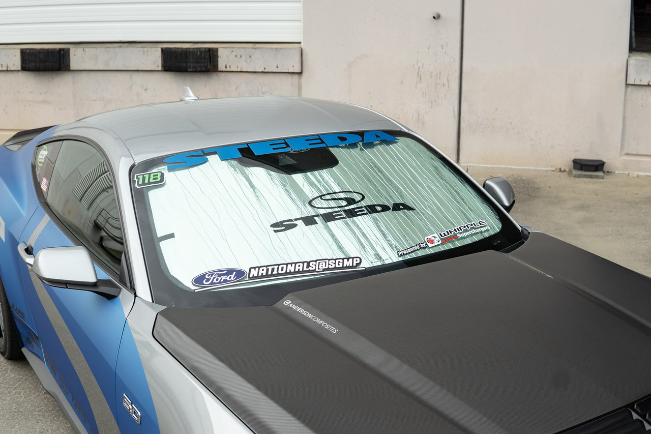Steeda FD10357-SB559 Mustang Rollup Sunshield - w/ Sensors (24-26)