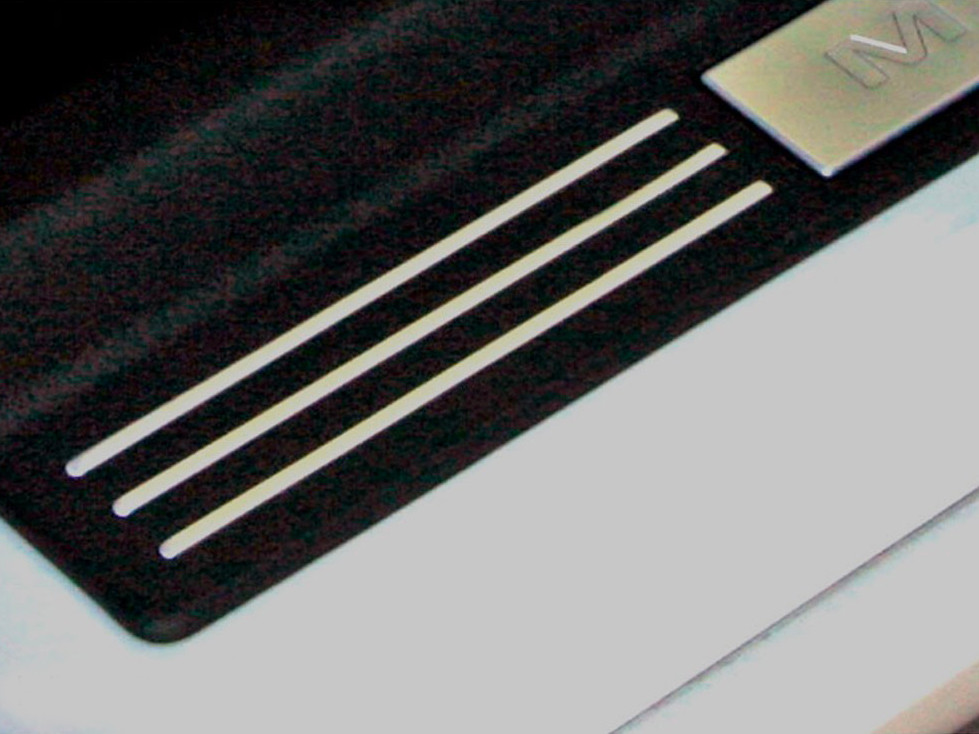 Scott Drake Mustang Door Sill Plate Accent Strip Set (05-13), 5R3Z