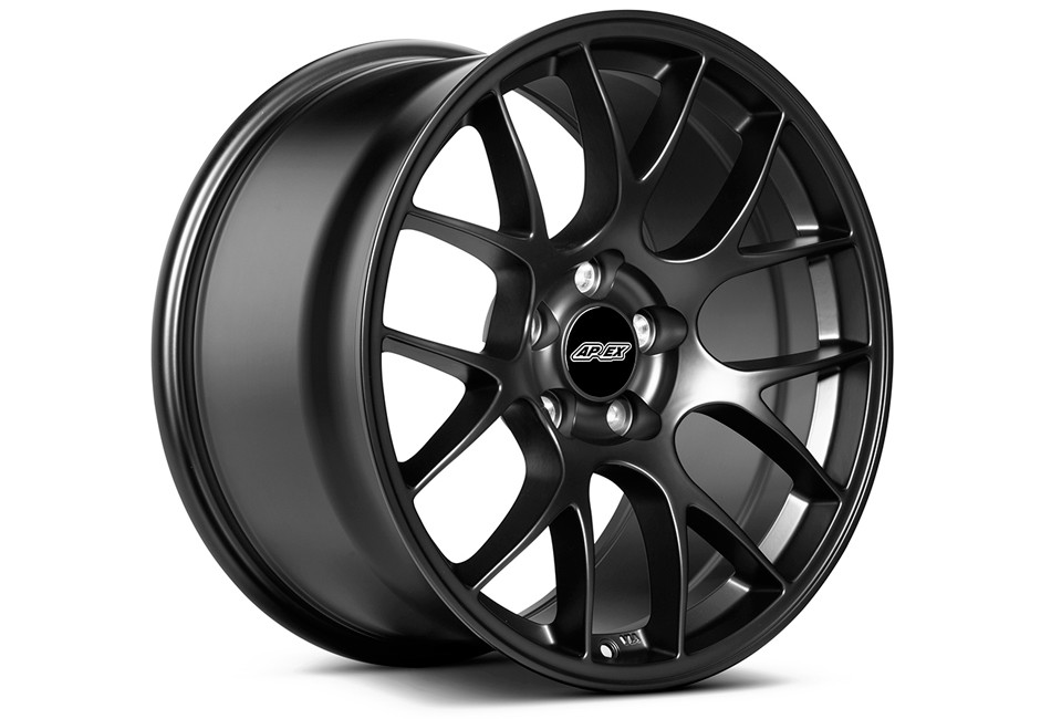 APEX EC71911ET52SMBK-45 EC-7 19x11 ET52 Mustang Satin Black Wheel