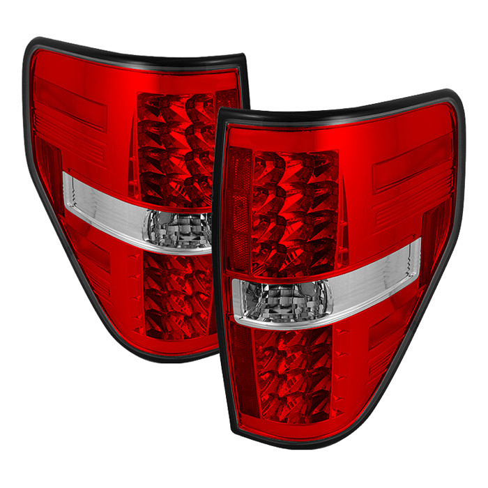 Spyder F150 09-14 LED Tail Lights - Red Clear, 5008534 - Steeda