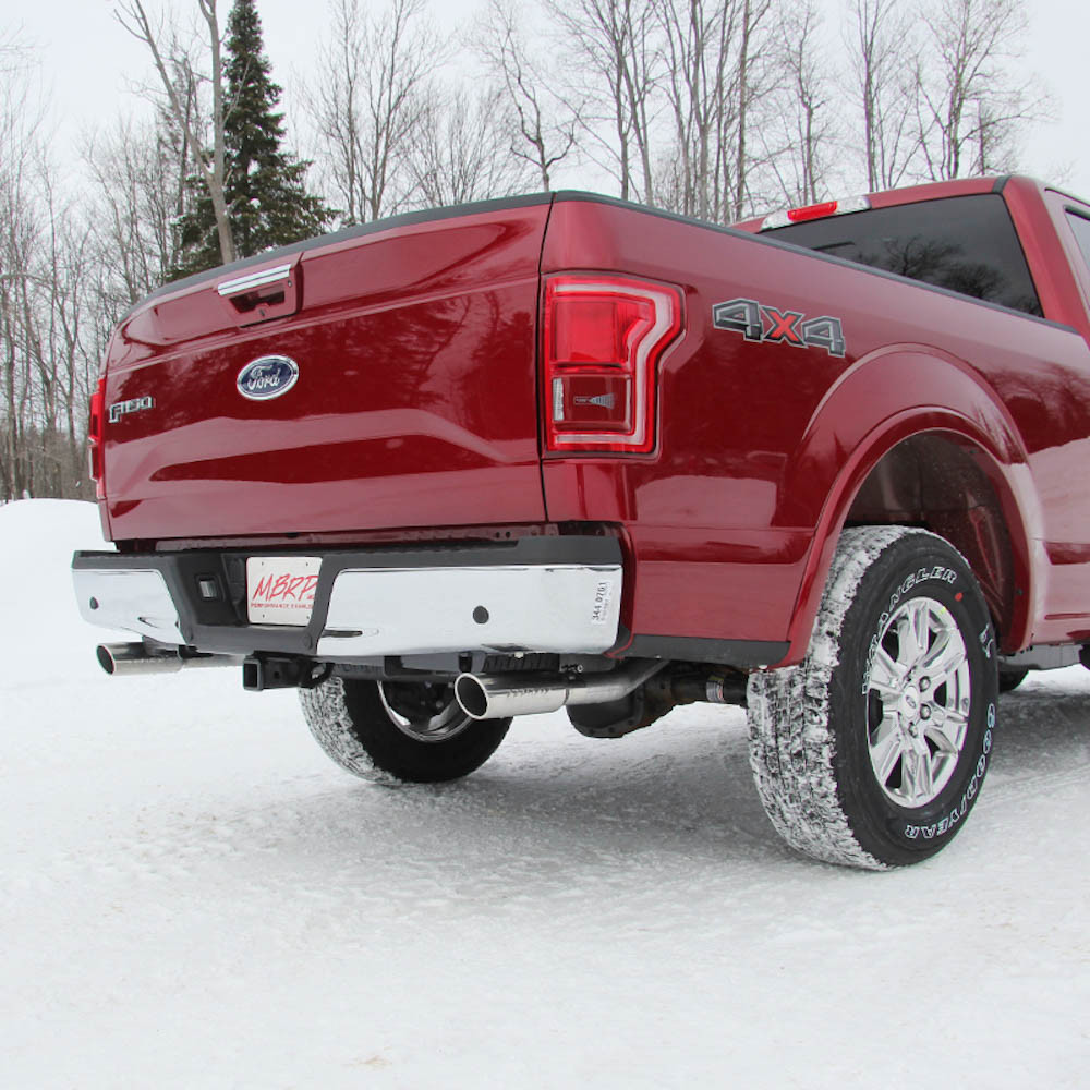 MBRP S5258AL F-150 5.0L Installer Series Cat-back Dual Rear Exit