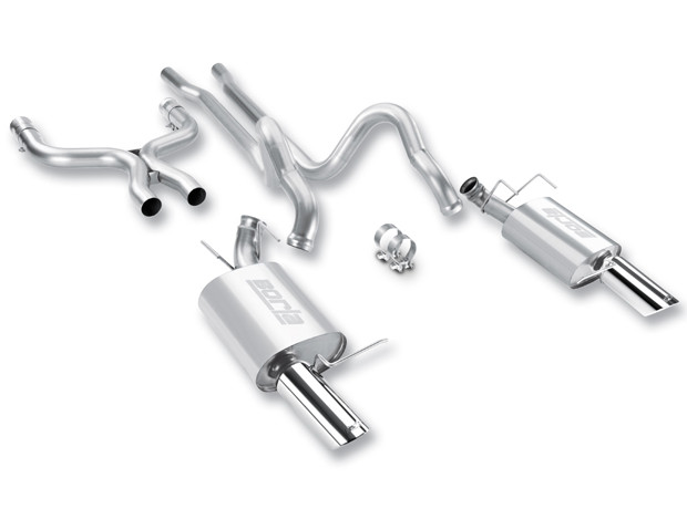 Borla 140372 Mustang GT/BOSS 302 ATAK Cat-Back Exhaust - Chrome