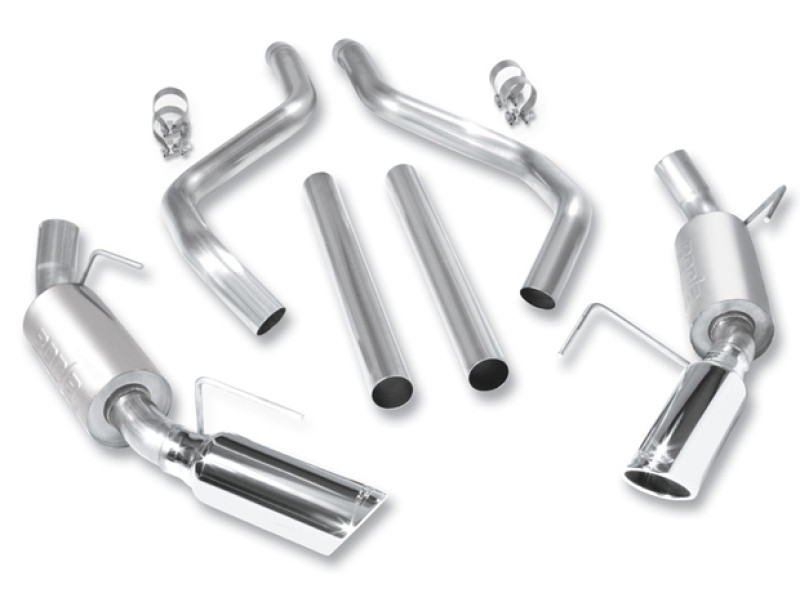 Borla 140382 Mustang GT ATAK Cat-Back Exhaust - Polished Tips
